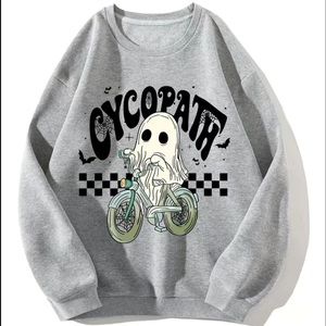 NWT Cyco-path Ghost Oversized Sweatshirt - Halloween
